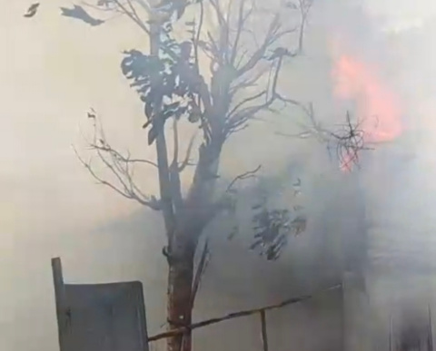 Karhutla Berkobar di Bentok Kampung Tala Arah Banjarbaru, Bangunan Turut Terbakar