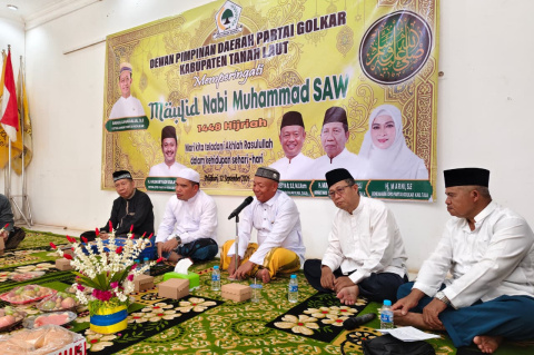 Maulid Golkar Tanah Laut Tak Sekadar Seremoni, Pesan Keteladanan Nabi Ditarik ke Kepedulian Lingkungan