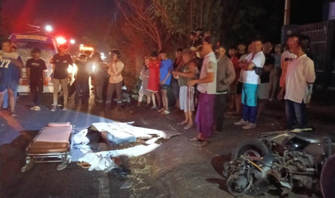 Laka Maut di Liang Anggang Tala, Pengendara Motor Dikabarkan Tewas di Tempat Akibat Tabrakan Keras  Hingga Motor Ringsek