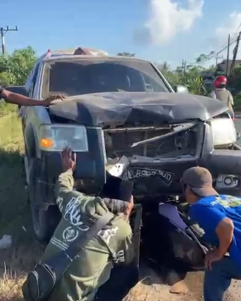 Tabrakan Keras Mobil dan Motor di Asam-Asam Tanah Laut, Renggut Nyawa Ibu dan Anak