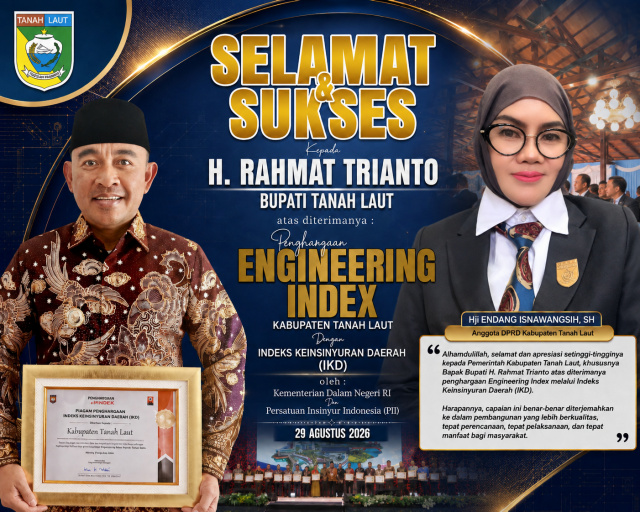 Bupati Tala Raih Penghargaan Engineering Index, Wakil Rakyat Apresiasi Tinggi dan Harapkan Hal Ini