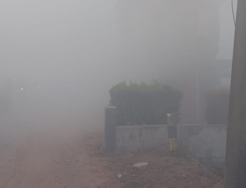 Kabut Asap Kembali Pekat, Jarak Pandang di Perbatasan Tala-Banjarbaru Cuma Satu Meter