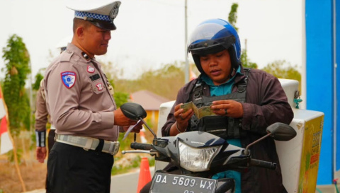 Ramp Check di Pelaihari Temukan 18 Pelanggaran, Pajak Kendaraan Bisa Dibayar di Tempat