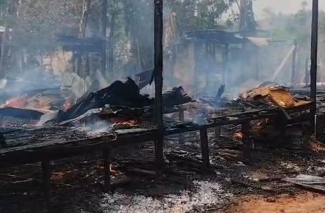 Kebakaran Hanguskan Rumah Janda Lansia di Desa Ranggang, Tak Ada Barang Berhasil Diselamatkan