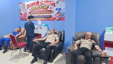 Tak Sekadar Jaga Kamtibmas, Polres Tala Ikut Donor Darah untuk Bantu Pasien yang Membutuhkan