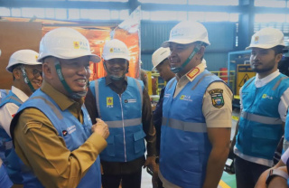Gubernur dan Bupati Tala Tinjau Pembangkit PLN di Asam-Asam,  Listrik Segera Normal Warga Pun Lega
