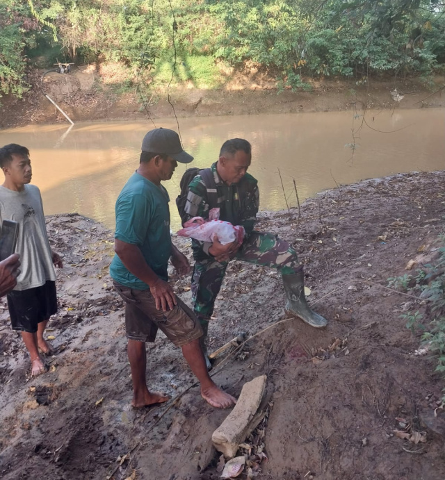 Heboh Temuan Bayi di Bawah Jembatan Pabahanan Tala, Teronggok Dalam Kantong Plastik Penuh Bercak Darah