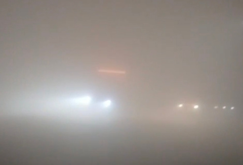 Kabut Asap Kembali Pekat, Jarak Pandang di Pandahan hingga Arah Liang Anggang Banjarbaru Cuma 1  Meter