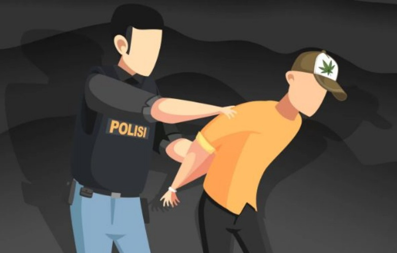 Heboh Penangkapan Terduga Pengedar Sabu di Pelaihari, Pelaku Langsung Diborgol